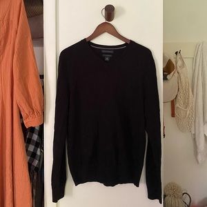 Banana Republic Black 100% Merino Wool Sweater